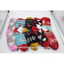 winter knitting wool fuzzy warm socks indoor home socks anti-slip for wholesale